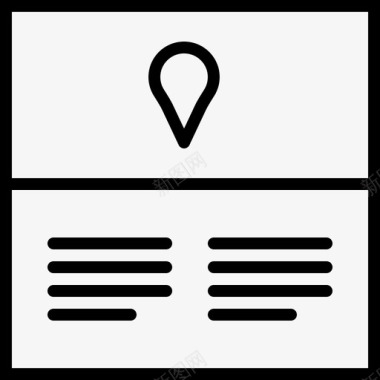 二折页联系人位置页应用程序内容图标图标