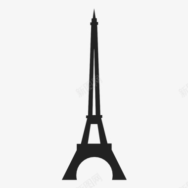 埃菲尔铁塔大厦法国图标图标