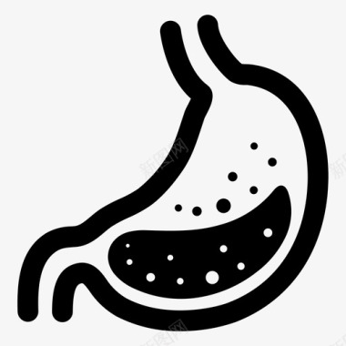 胃消化系统人体解剖图标图标