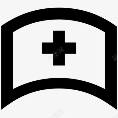 护士护士帽帽子制服图标图标