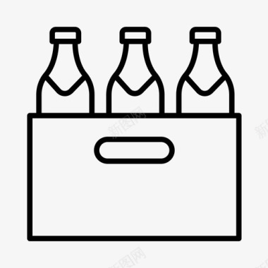 啤酒瓶设计瓶子酒啤酒图标图标