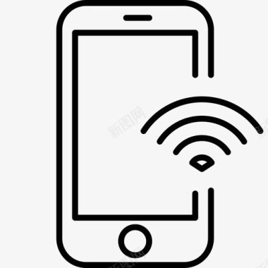 移动互联网海报wifi连接数据图标图标