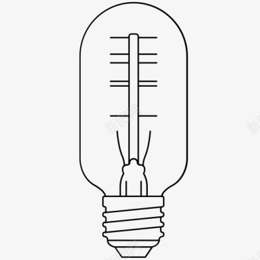 电标识灯泡电灯图标图标