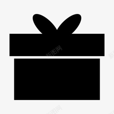 西饼礼盒礼物生日礼物庆祝图标图标