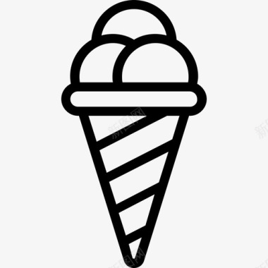 圣代冰淇淋冷冻食品圣代图标图标