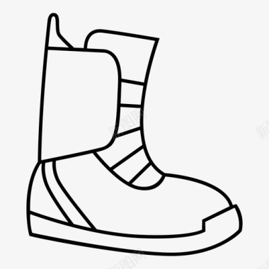 靴子运动冬天图标图标