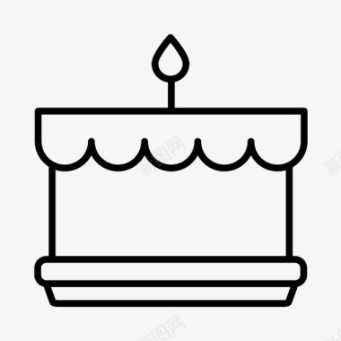 生日蛋糕1岁生日宝宝图标图标