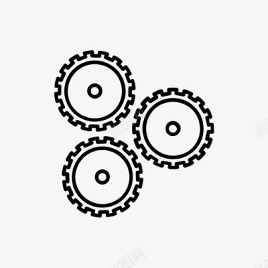 车轮社区图标机械齿轮车轮图标图标