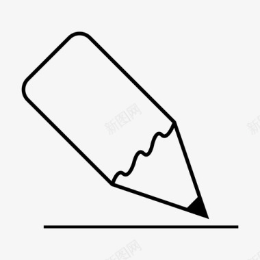 设计学习铅笔学习写作图标图标