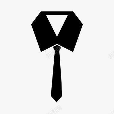 领带西装图标图标