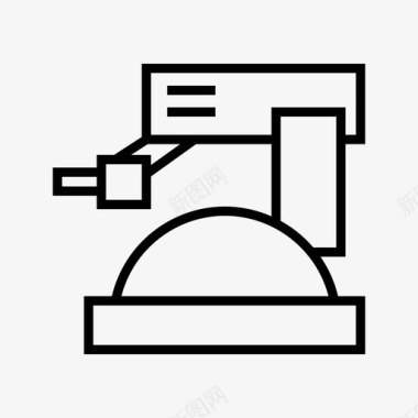 自动投标工业机器人自动化工业图标图标