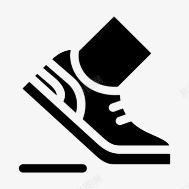绿色运动鞋运动鞋脚鞋图标图标