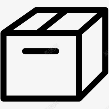包装箱纸箱板条箱图标图标