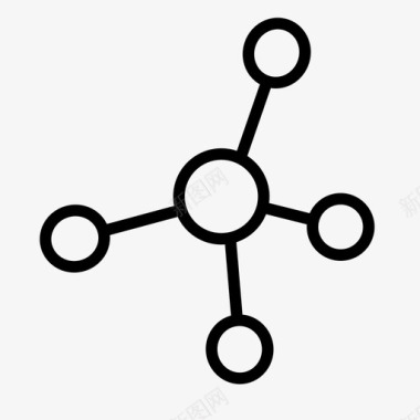 化学素材分子化学药店图标图标