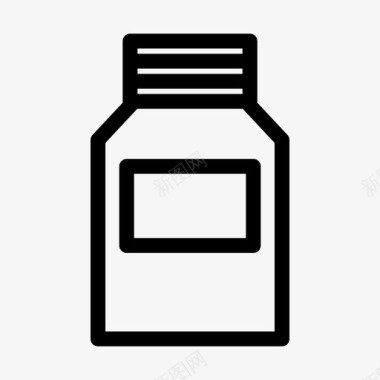 一瓶药呵护健康图标图标