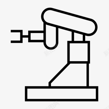 自动化工程工业机器人自动化制造图标图标