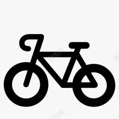 自行车城市交通工具交通工具图标图标