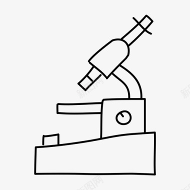 矢量医院显微镜标显微镜卫生医院图标图标