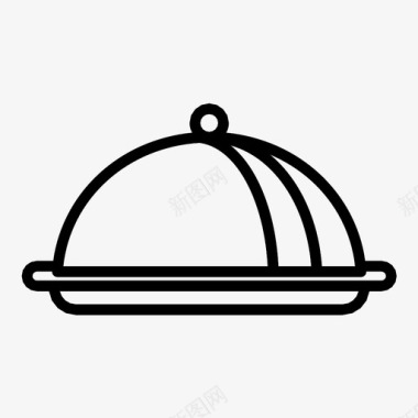 餐盘厨师图标图标