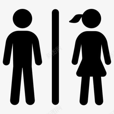浴室卫生间家庭图标图标