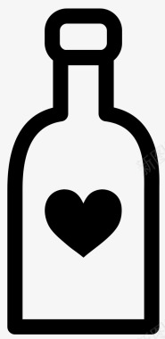 爱情药剂瓶子饮料图标图标