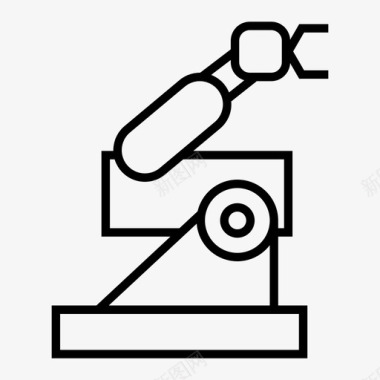 自动化工程机械臂自动化制造图标图标