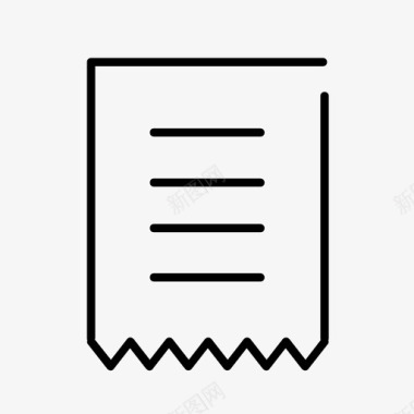 收据收据帐单图标图标