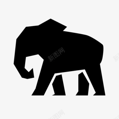 大象非洲非洲象图标图标