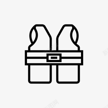 救生衣救生衣安全工具图标图标