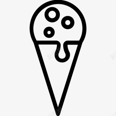 雪糕冷冻食品冰淇淋图标图标