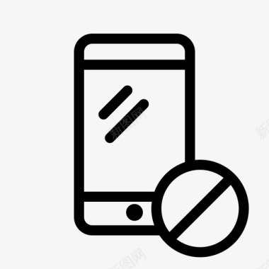 禁止使用手机手机已锁定图标图标