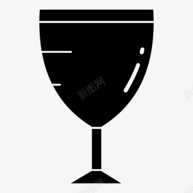 酒杯饮料网站uisolid风格图标图标