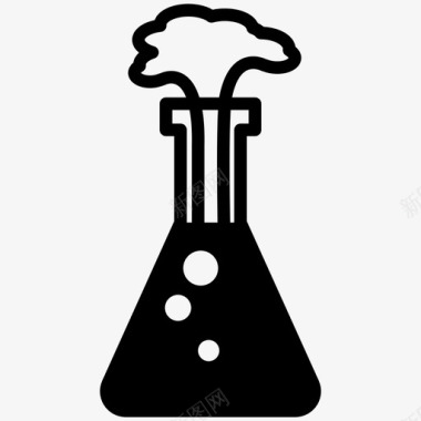 粉尘爆炸化学爆炸化学实验烧瓶图标图标