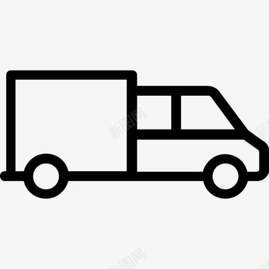 仓库卡车货物运输送货车图标图标