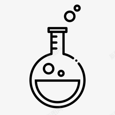 球形烧杯图标烧杯化学药物图标图标