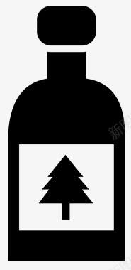 天然饮料生物瓶装图标图标