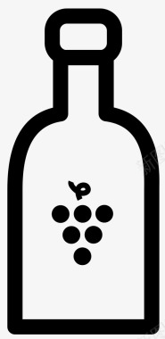 葡萄汁瓶子图标图标