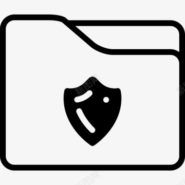 受保护文件夹深色主题密码安全性图标图标