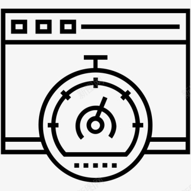 道路速度线页面速度优化仪表板性能图标图标