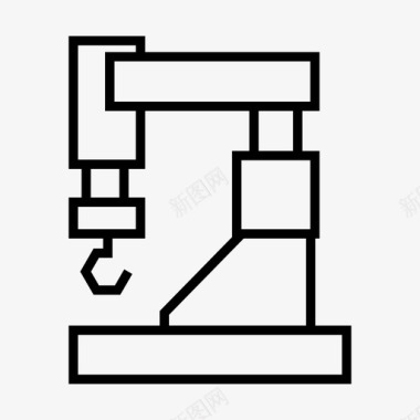 制造工业机器人自动化制造图标图标