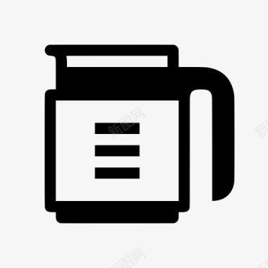 咖啡壶罐装醒酒器图标图标