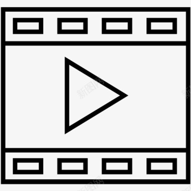 视频PNG矢量图胶片带电影院电影图标图标
