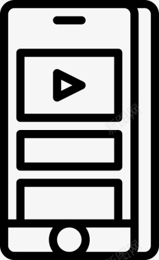 排版界面视频转盘应用程序内容图标图标