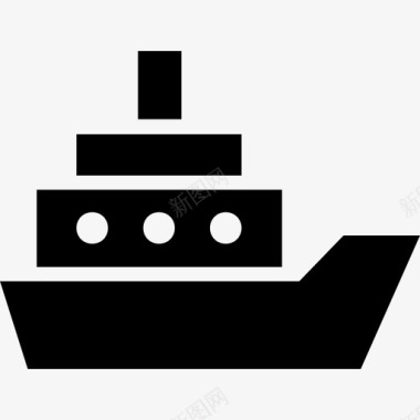 客船渡轮浮动酒店图标图标