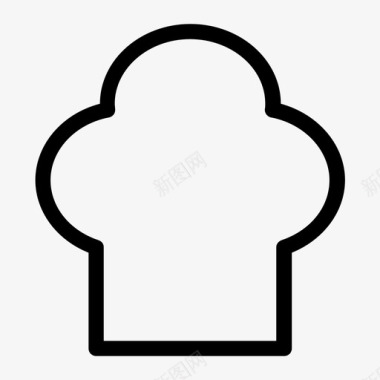 厨师帽玩具风格图标图标