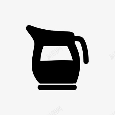 咖啡壶秋季咖啡馆图标图标