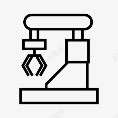 制造工业机器人自动化制造图标图标