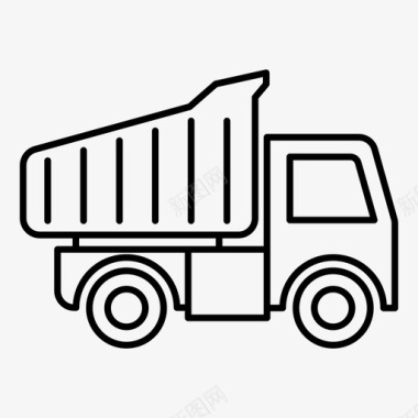 自卸卡车货车重型卡车图标图标