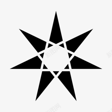 星几何抽象图案图标图标