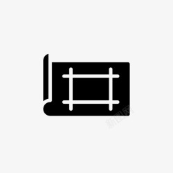 艺术画纸画纸草稿素描图标高清图片